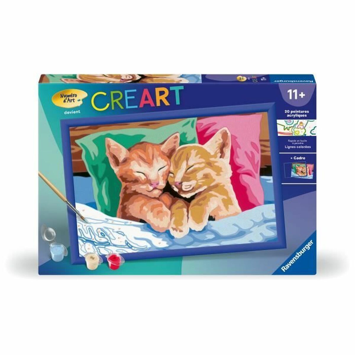 Målning med siffror Ravensburger CReart Cats