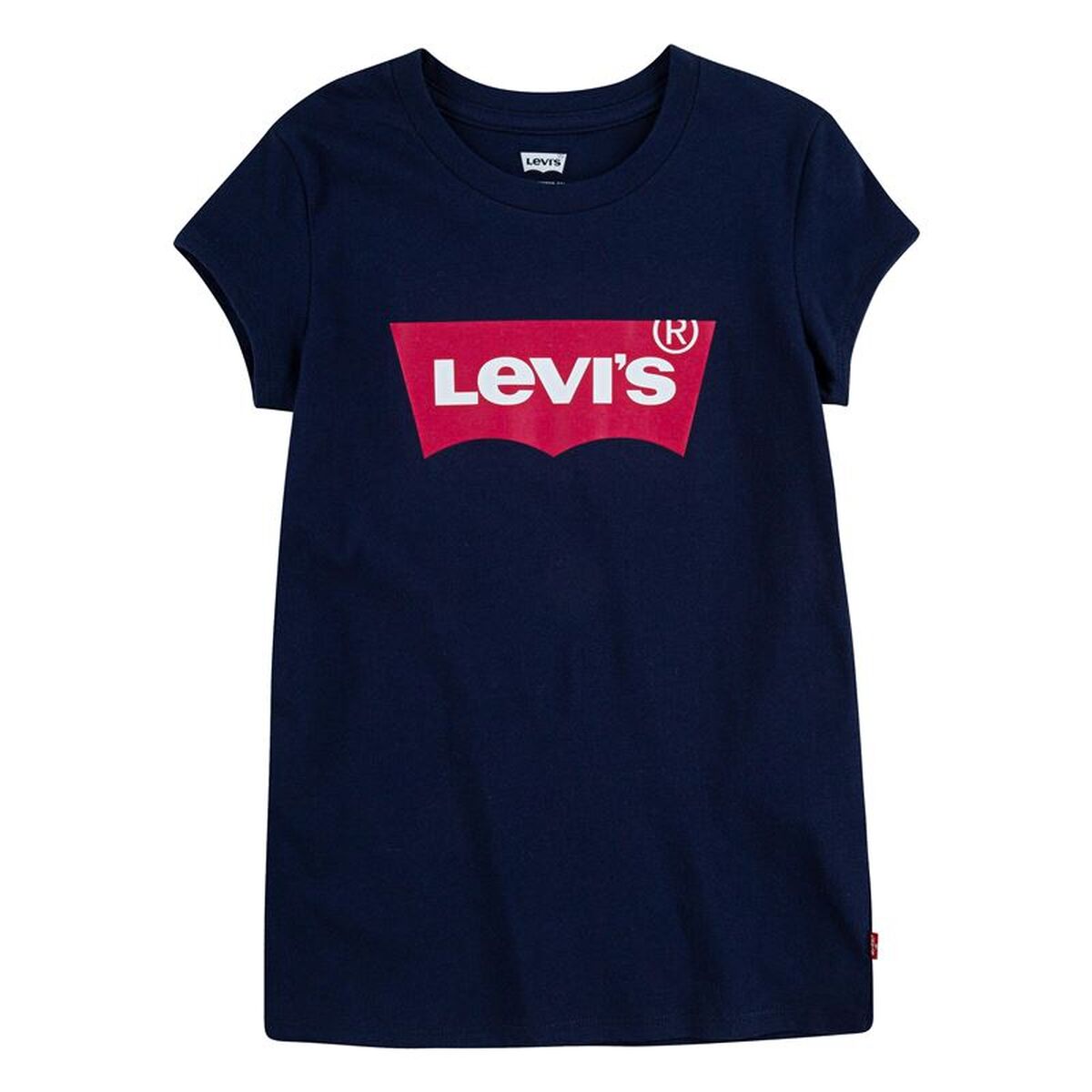 Barn T-shirt med kortärm Levi's Batwing Girl Mörkblå