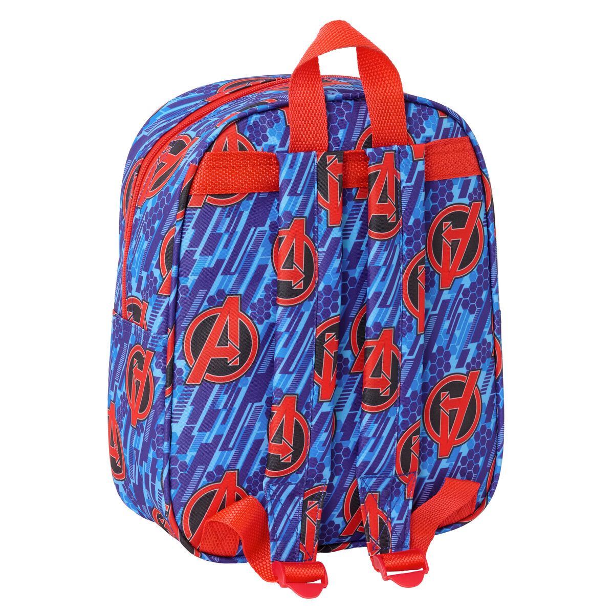 Barnryggsäck The Avengers Röd Mörkblå 22 x 27 x 10 cm 3D - 2