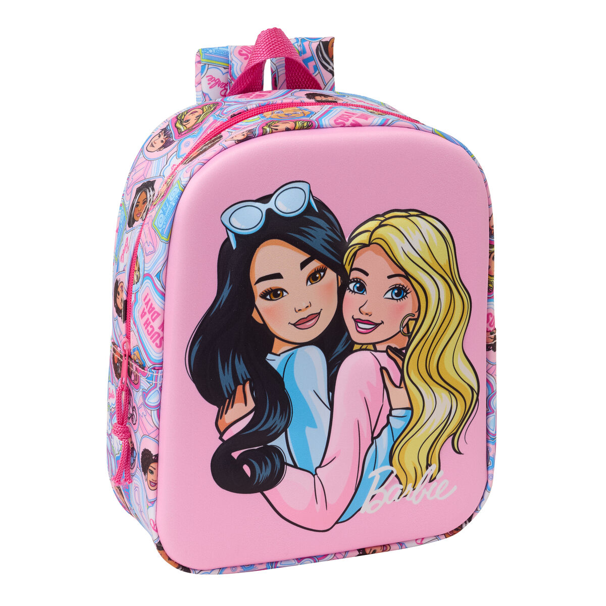 Barnryggsäck Barbie Rosa 22 x 27 x 10 cm 3D