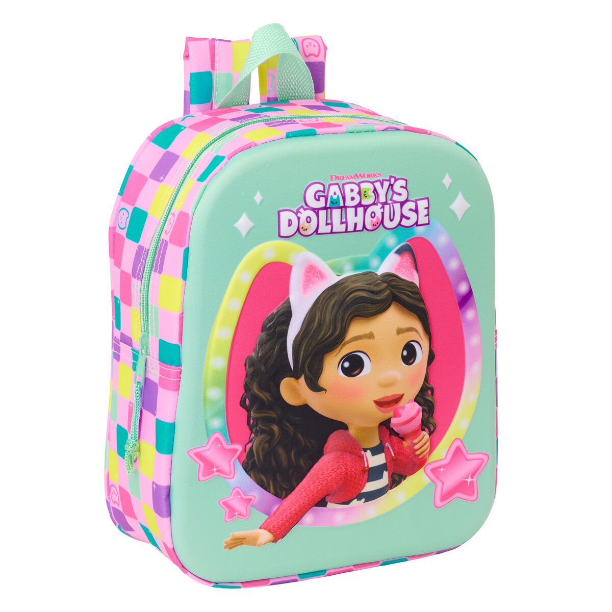 Barnryggsäck Gabby's Dollhouse Multicolour 22 x 27 x 10 cm 3D