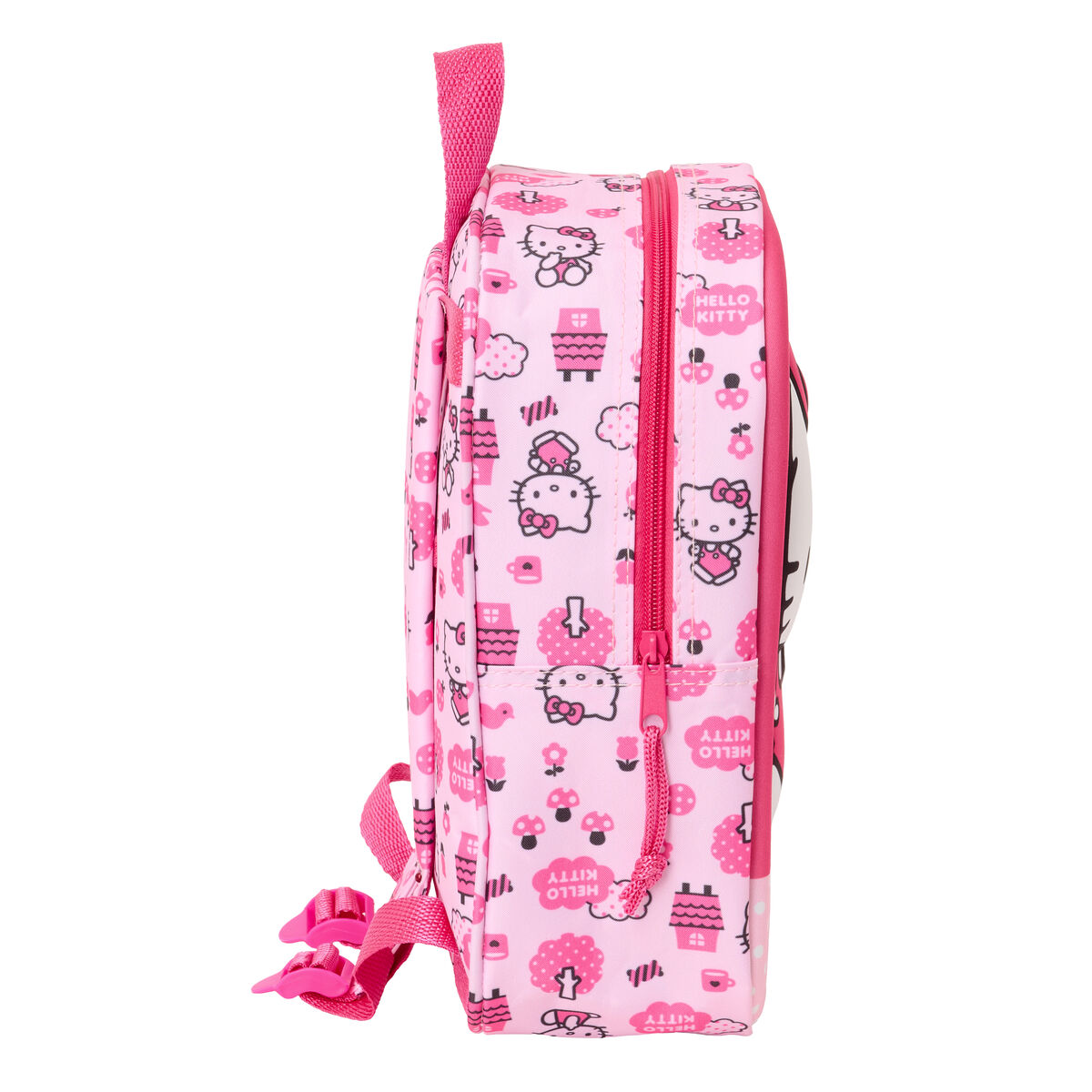 Barnryggsäck Hello Kitty Rosa 22 x 27 x 10 cm 3D - 2