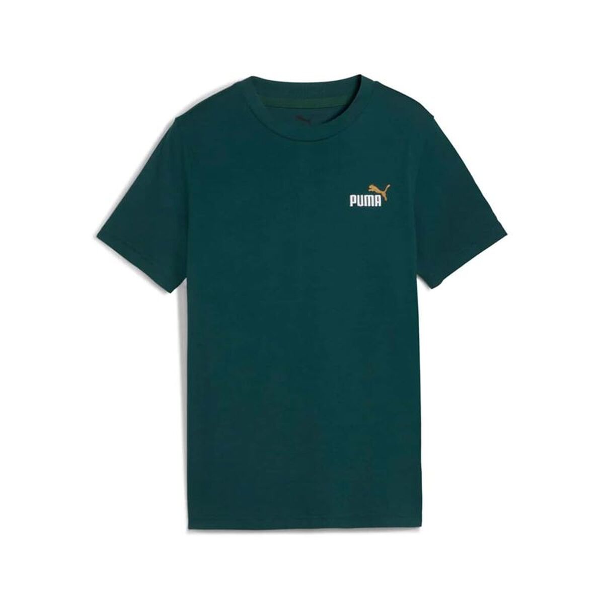 Barn T-shirt med kortärm Puma Essentials 2 Color Grön