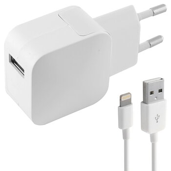 Väggladdare + lightning MIFI-kabel KSIX Apple-compatible 2.4A USB iPhone