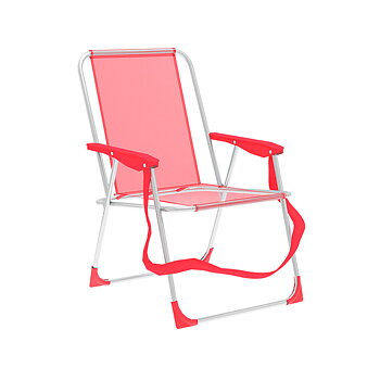 Marbueno Fällbar Stol Aluminium Korall Stranden och Poolen 53X56X78 cm 10356