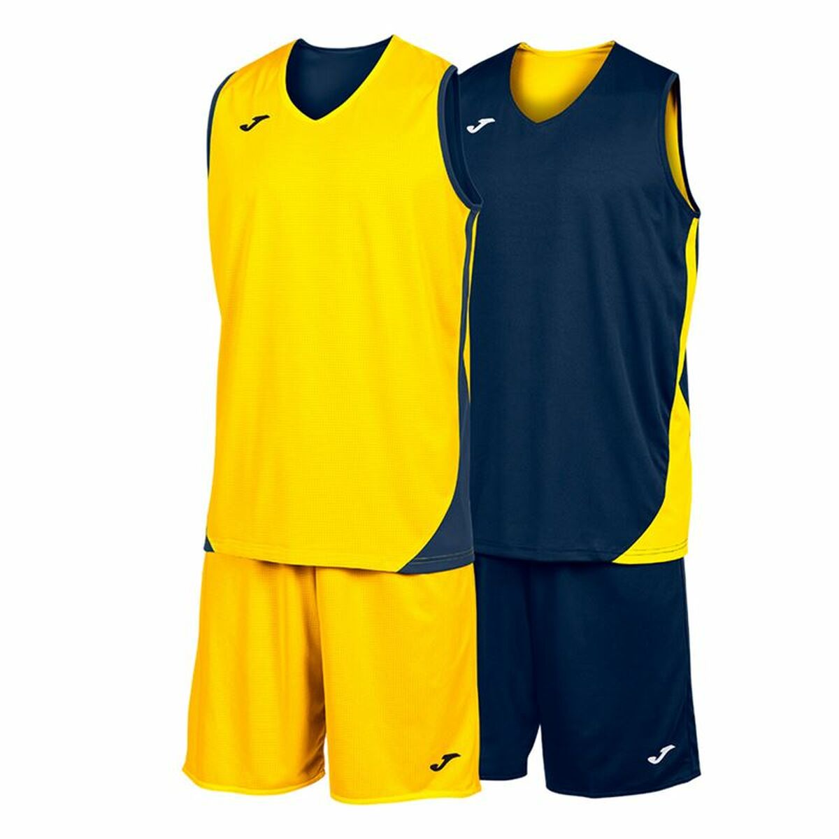 Träningskläder, Vuxen Joma Sport Kansas Gul Multicolour Marinblå 2 Delar