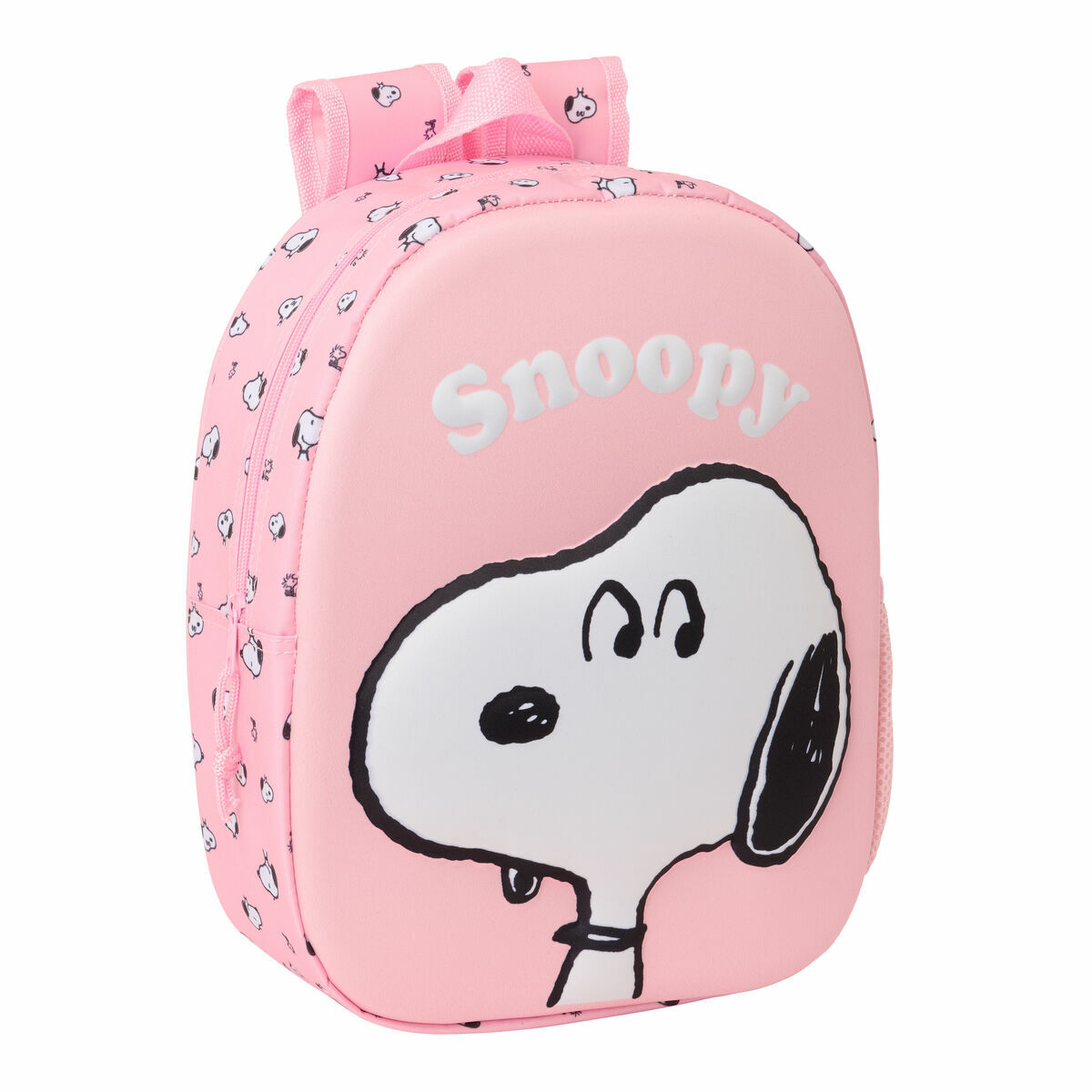 Barnryggsäck Snoopy Rosa 27 x 33 x 10 cm 3D