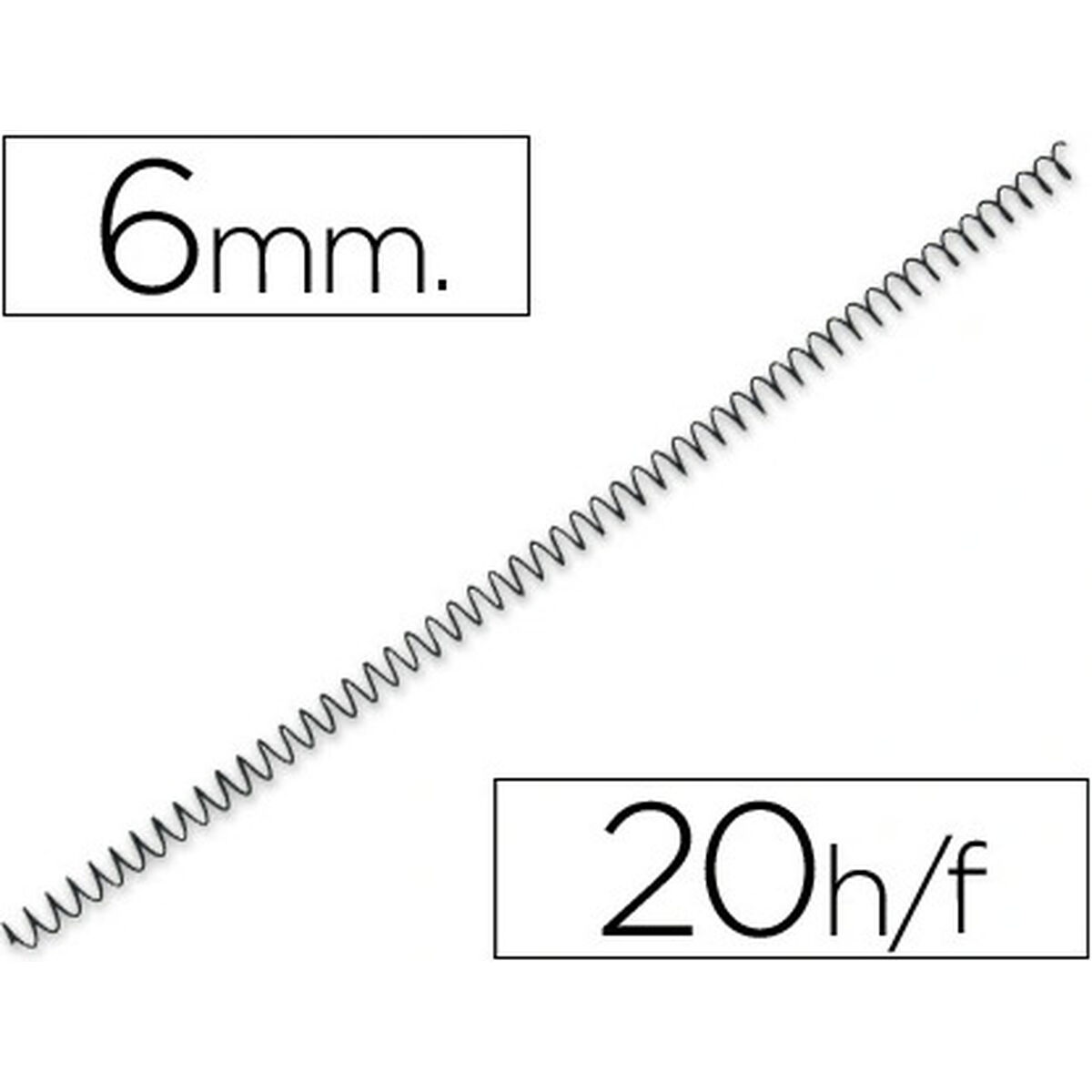 Metallspiral Q-Connect Yosan Svart