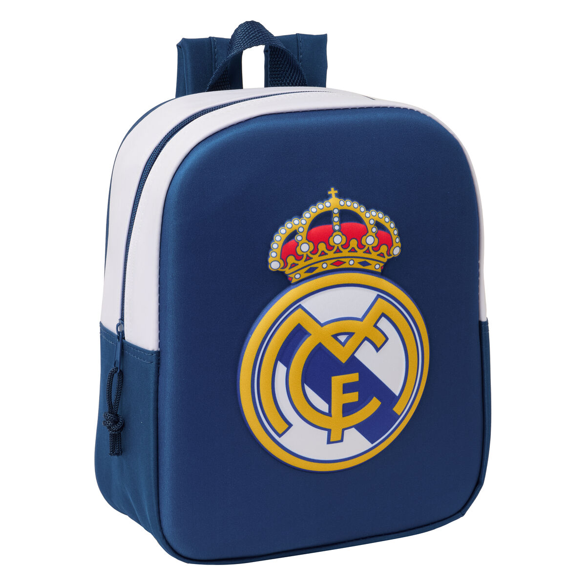 Barnryggsäck Real Madrid C.F. Svart 22 x 27 x 10 cm 3D