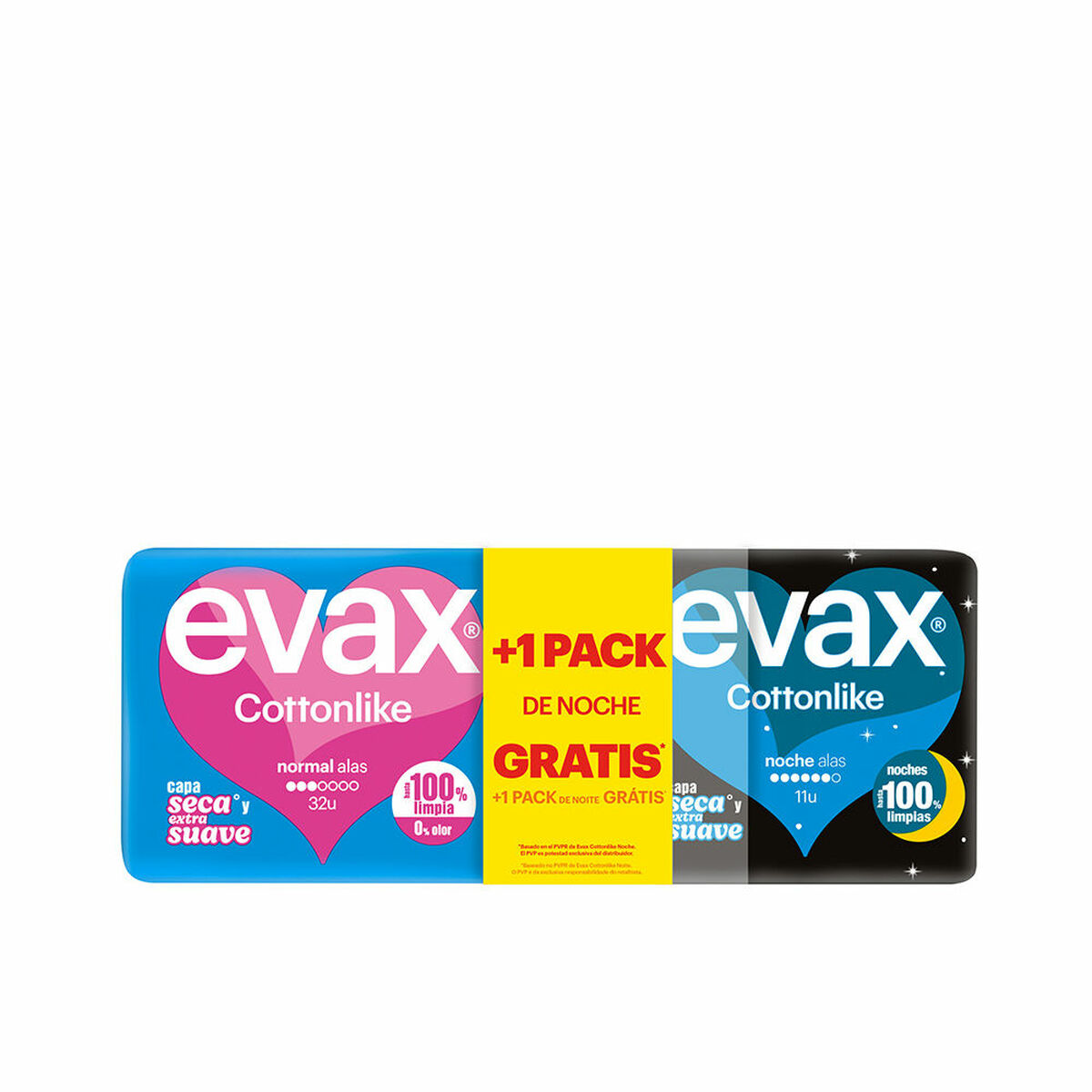 Normala dambindor Evax COTTONLIKE 43 antal