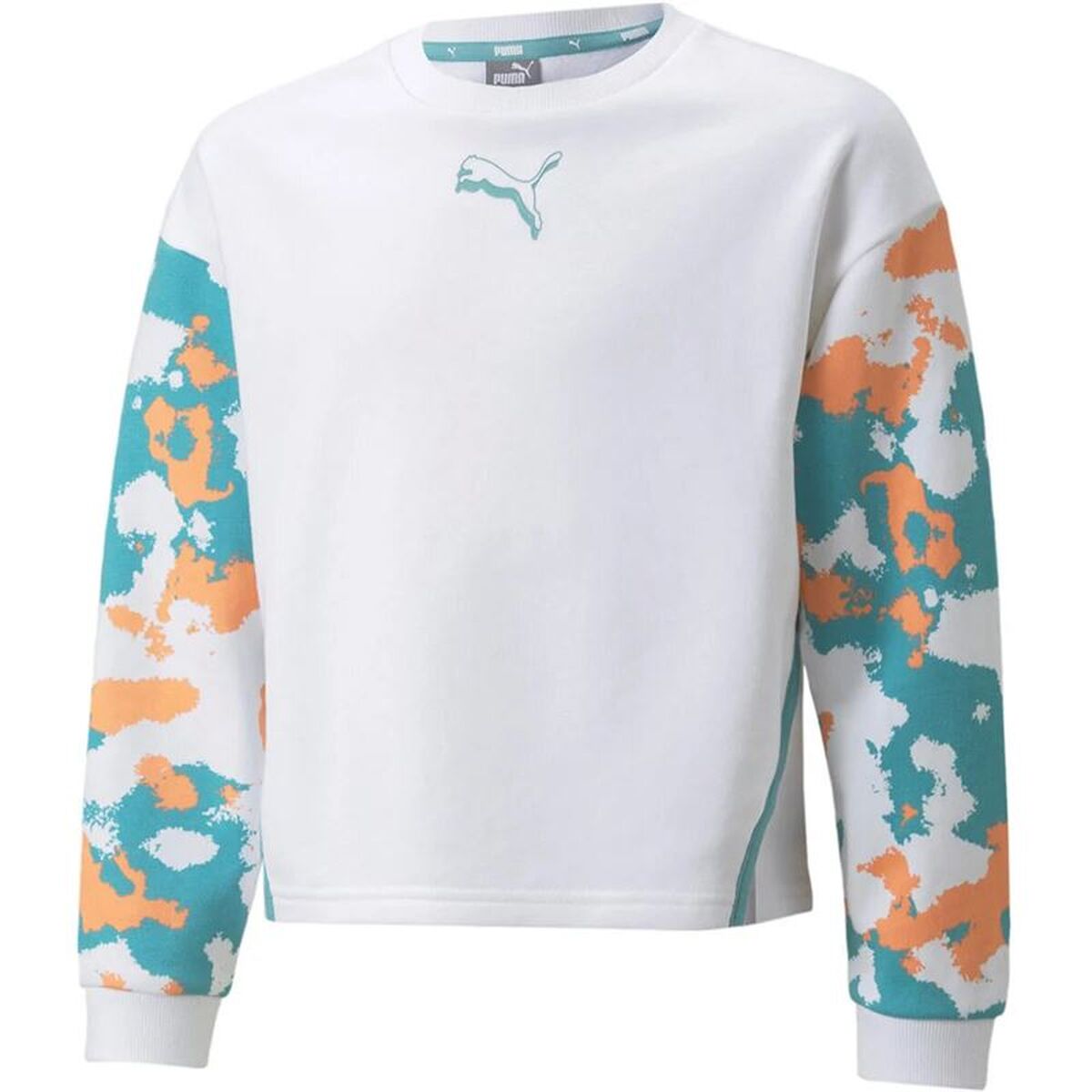 Tröja utan luva, Flickor Puma Alpha Crew Vit