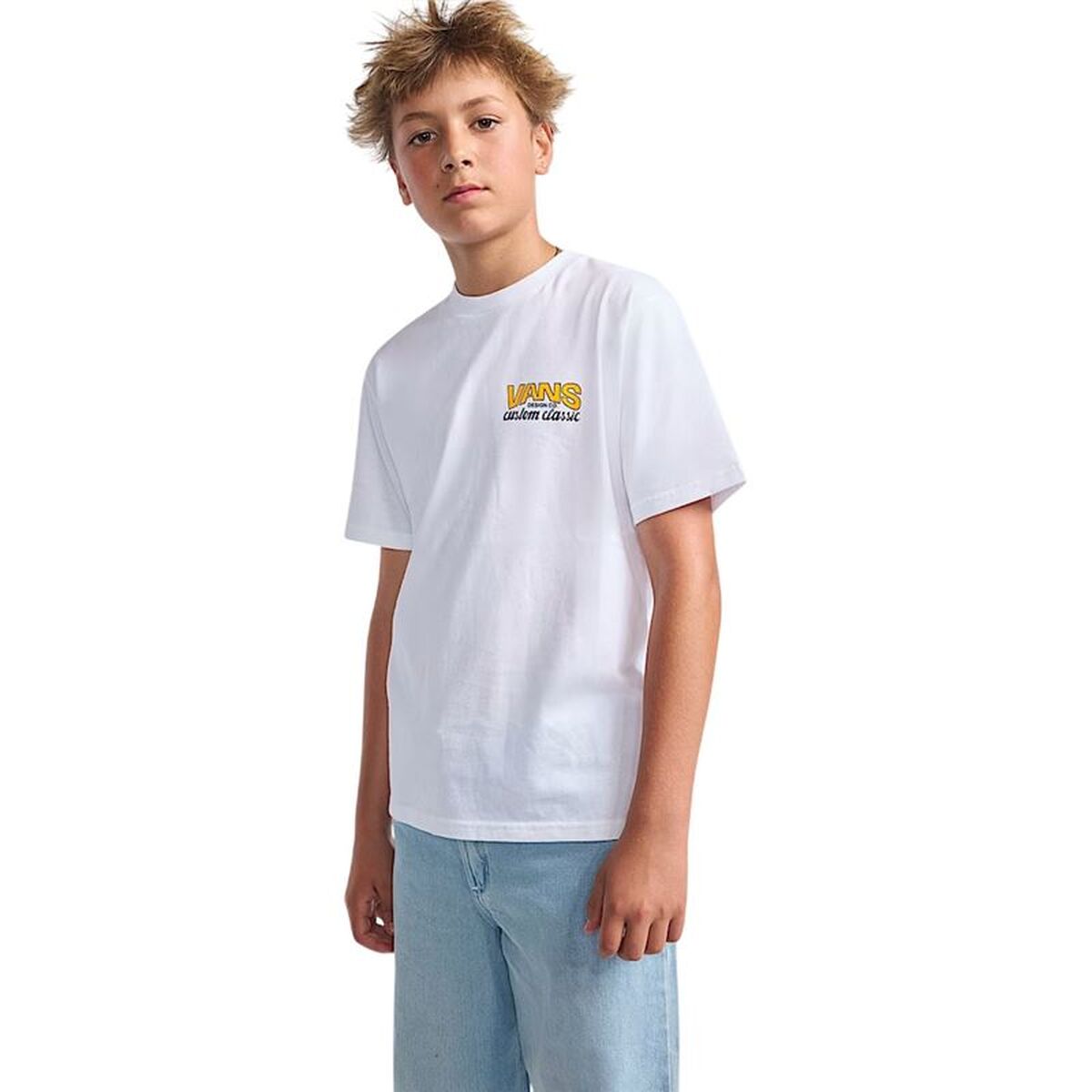 Barn T-shirt med kortärm Vans Shop Front Vit