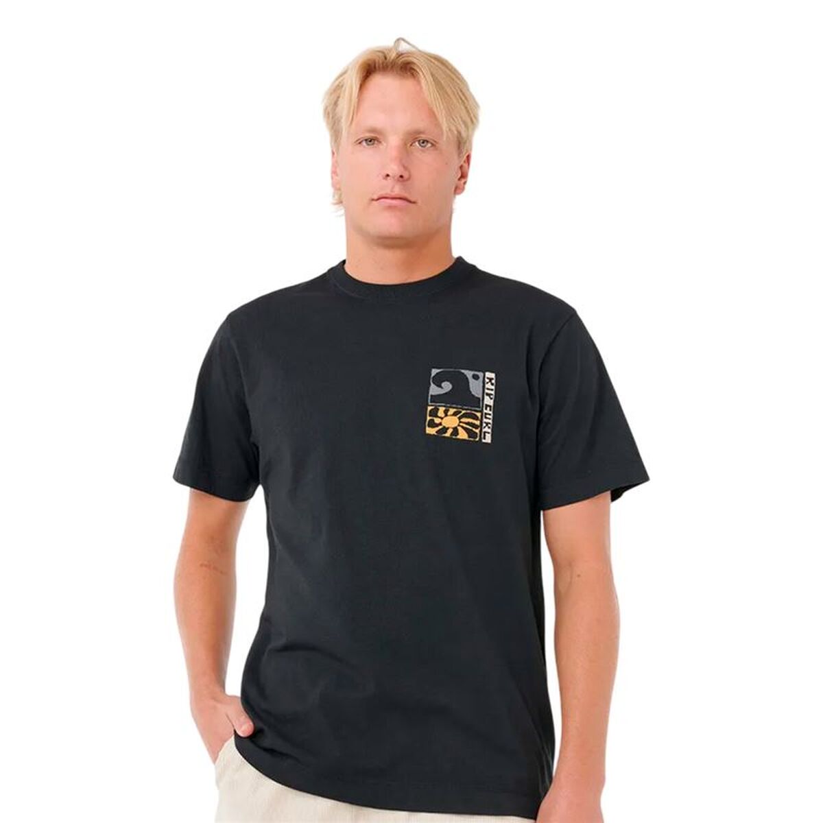 T-shirt med kortärm Herr Rip Curl Aots Ty Williams Coastline Tee Svart