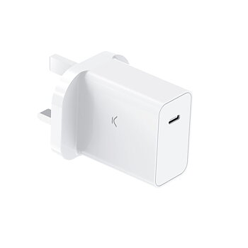 Väggladdare KSIX PPS Vit 30 W