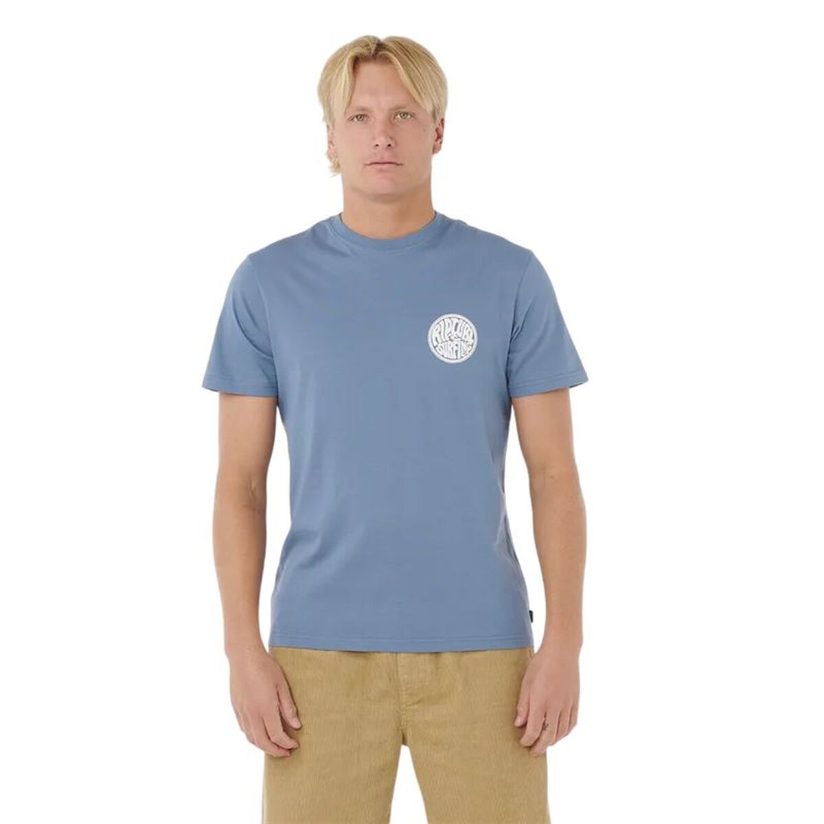 T-shirt med kortärm Herr Rip Curl Drifter Tee Blå