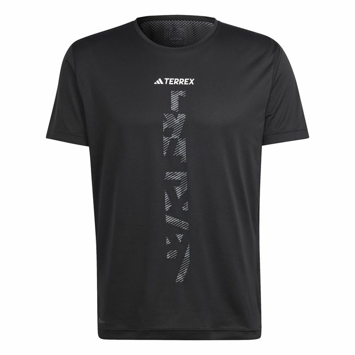 T-shirt med kortärm Herr Adidas Agr Shirt Svart