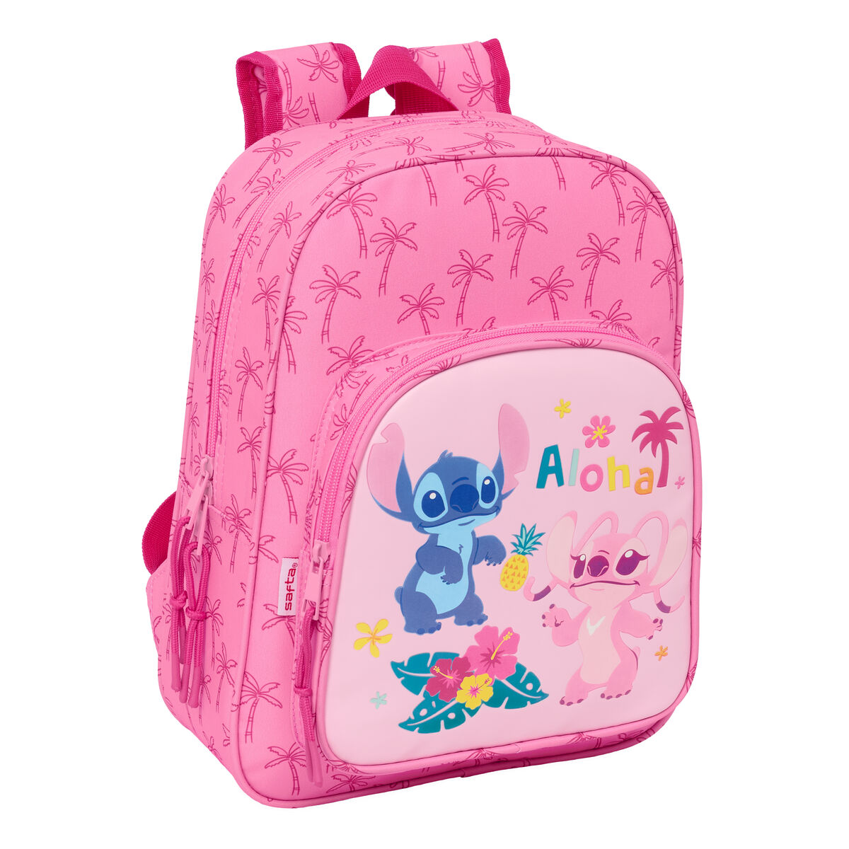 Skolryggsäck Lilo & Stitch Chill Rosa Mint 26 x 34 x 11 cm