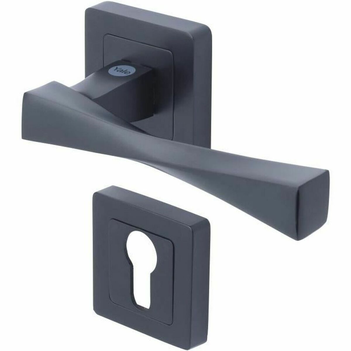 Dörrhandtag Yale YPP7-V-PE Verona Svart Aluminium