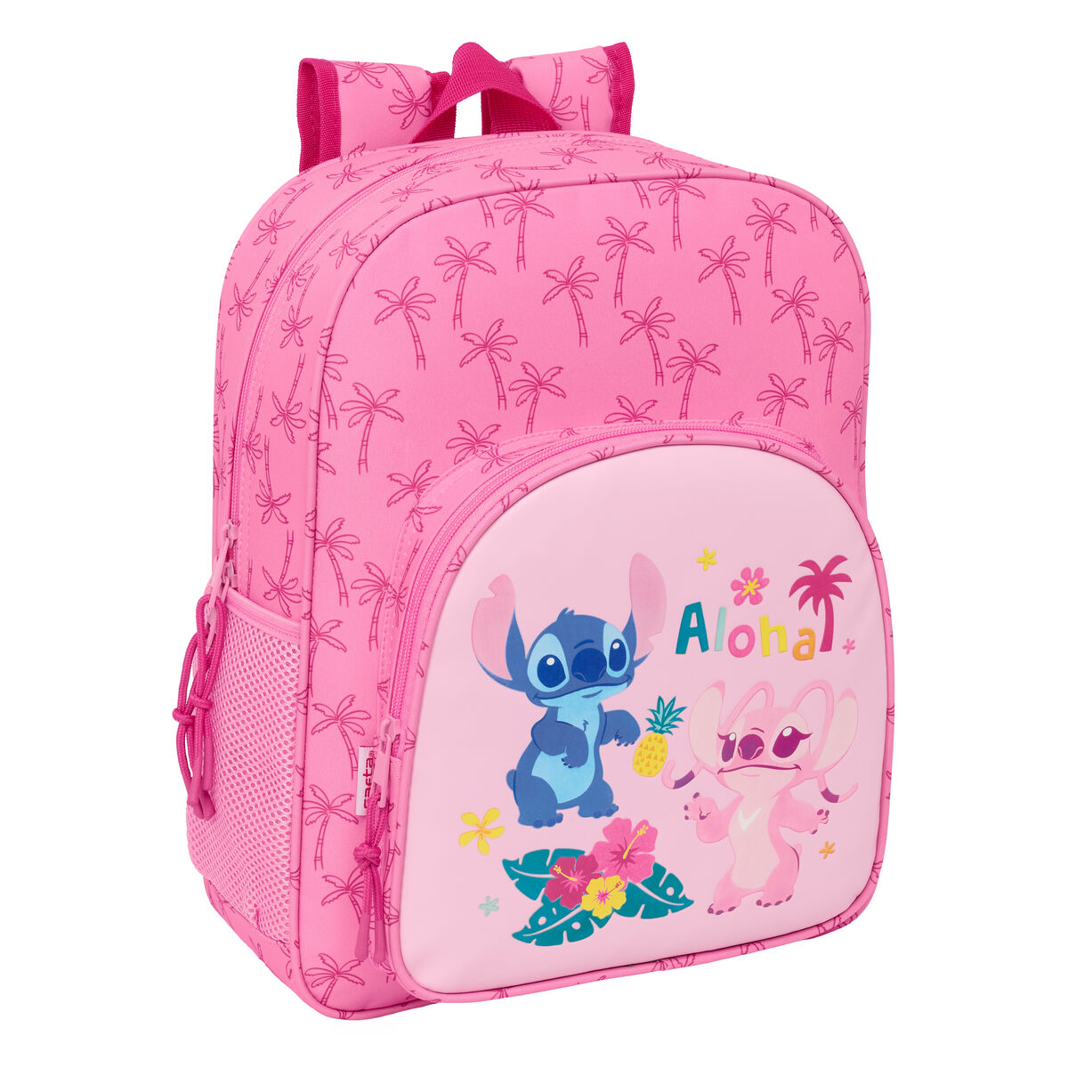Skolryggsäck Lilo & Stitch Chill Rosa 32 x 38 x 12 cm