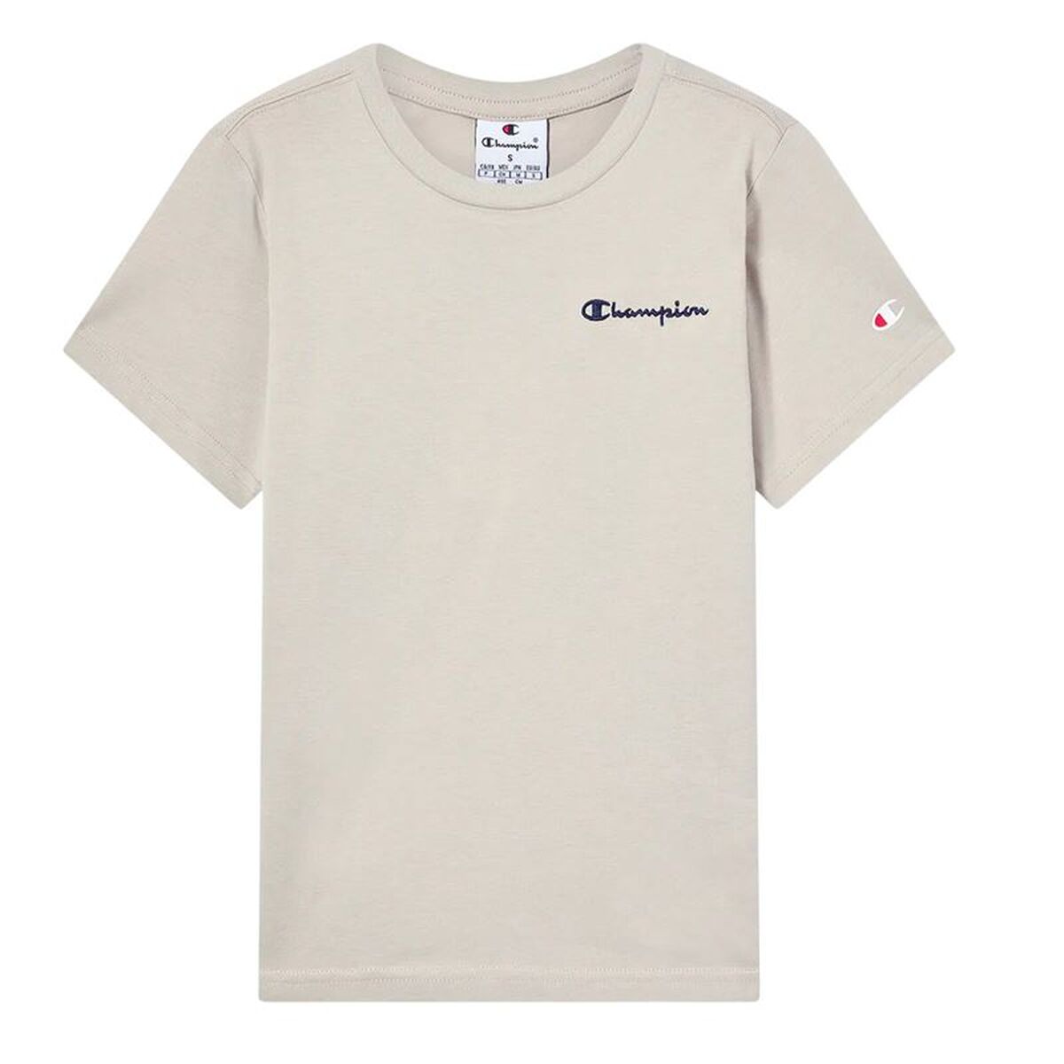 Barn T-shirt med kortärm Champion Icons Contrast Beige