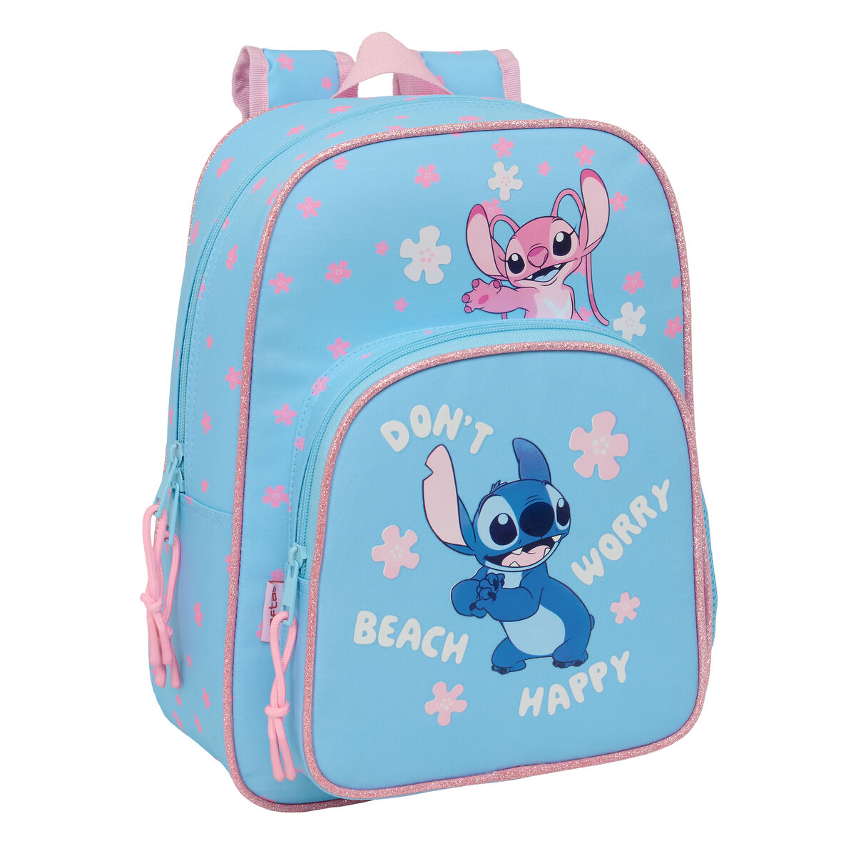 Skolryggsäck Lilo & Stitch Happy Himmelsblå 26 x 34 x 11 cm