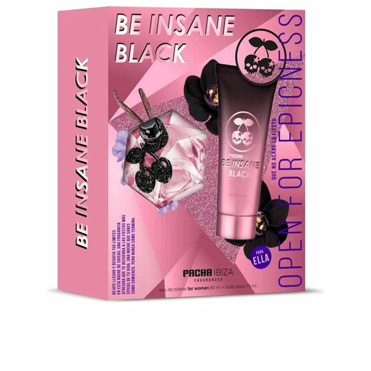 Parfymset Damer Pacha Ibiza Be Insane Black 2 Delar