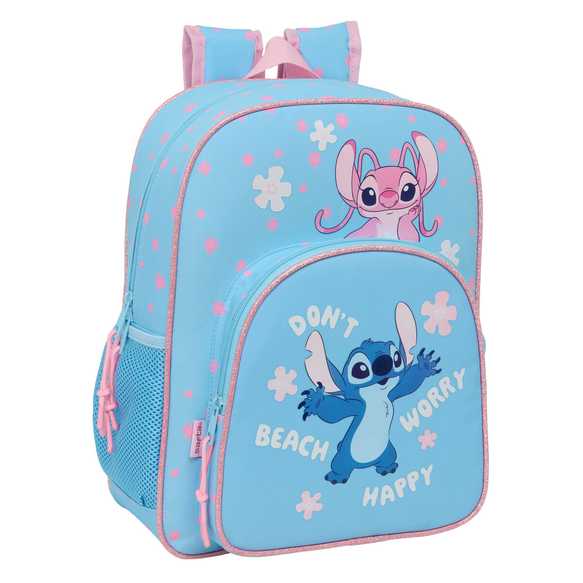 Skolryggsäck Lilo & Stitch Happy Himmelsblå 32 x 38 x 12 cm - 3