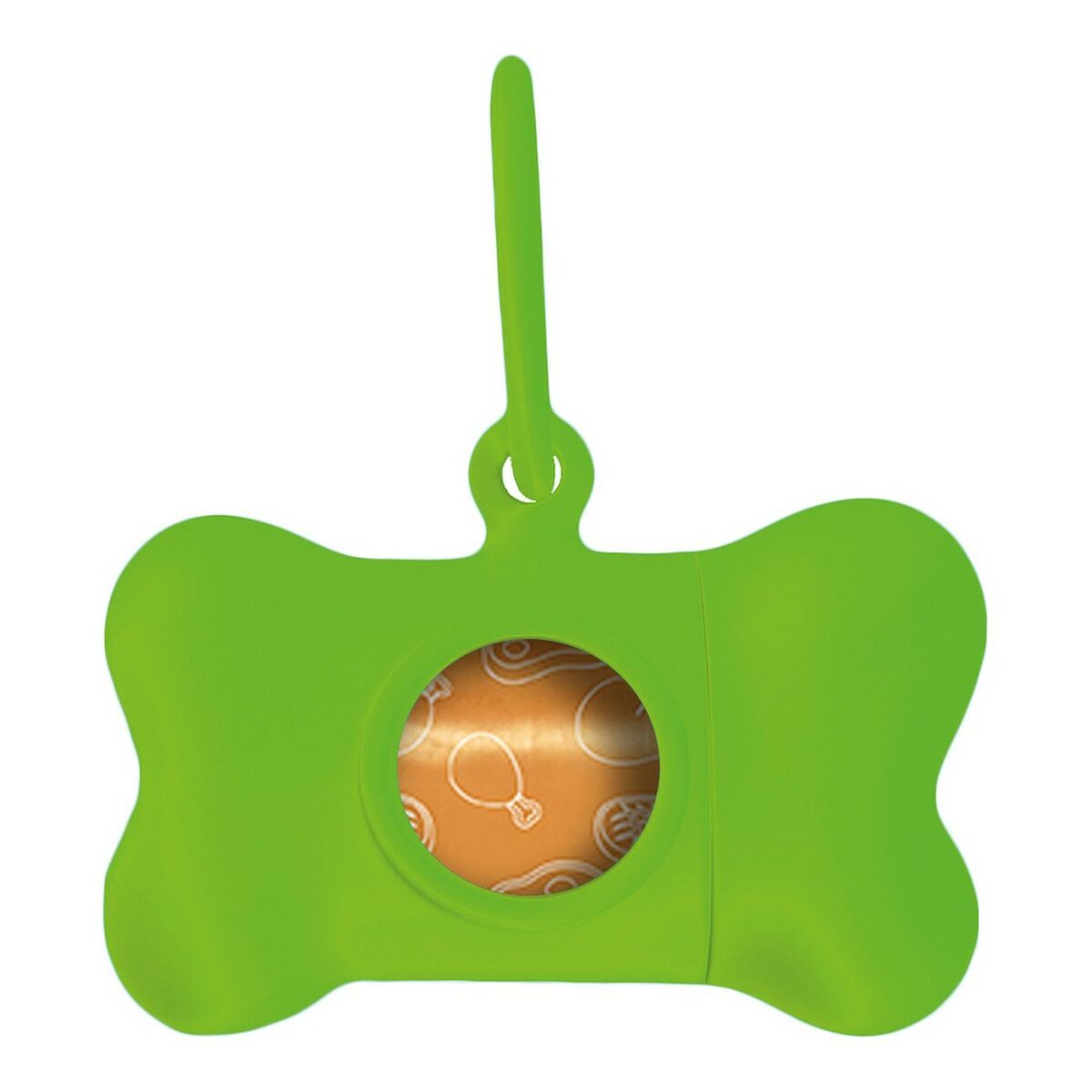 Hållare för bajspåsar United Pets Bon Ton Neon Hund Grön (8 x 4,2 x 5 cm)