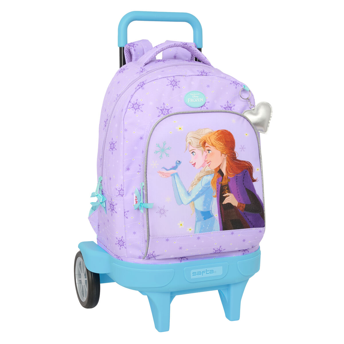 Skolväska med hjul Frozen Spirit Lila 33 x 45 x 22 cm