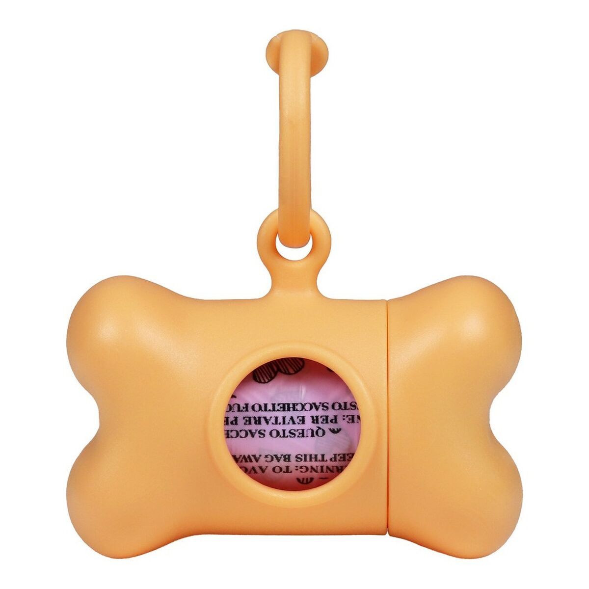 Hållare för bajspåsar United Pets Bon Ton Nano Classic Hund Orange Återvunnen plast (6 x 3 x 4 cm)