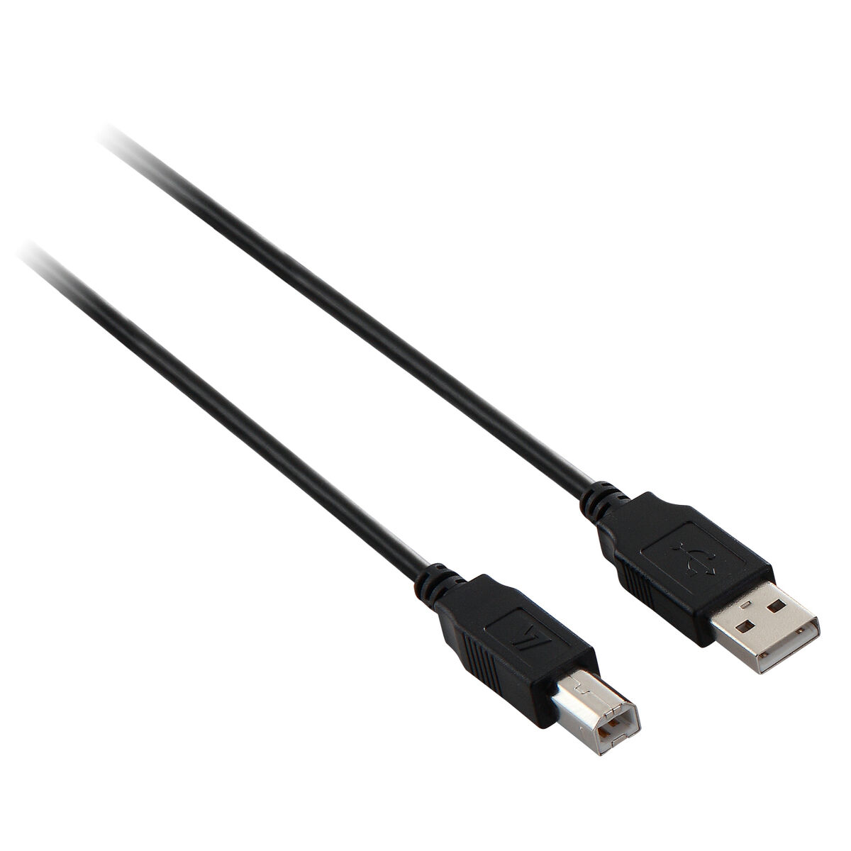 USB A till USB B Kabel V7 V7N2USB2AB-05M Svart 5 m