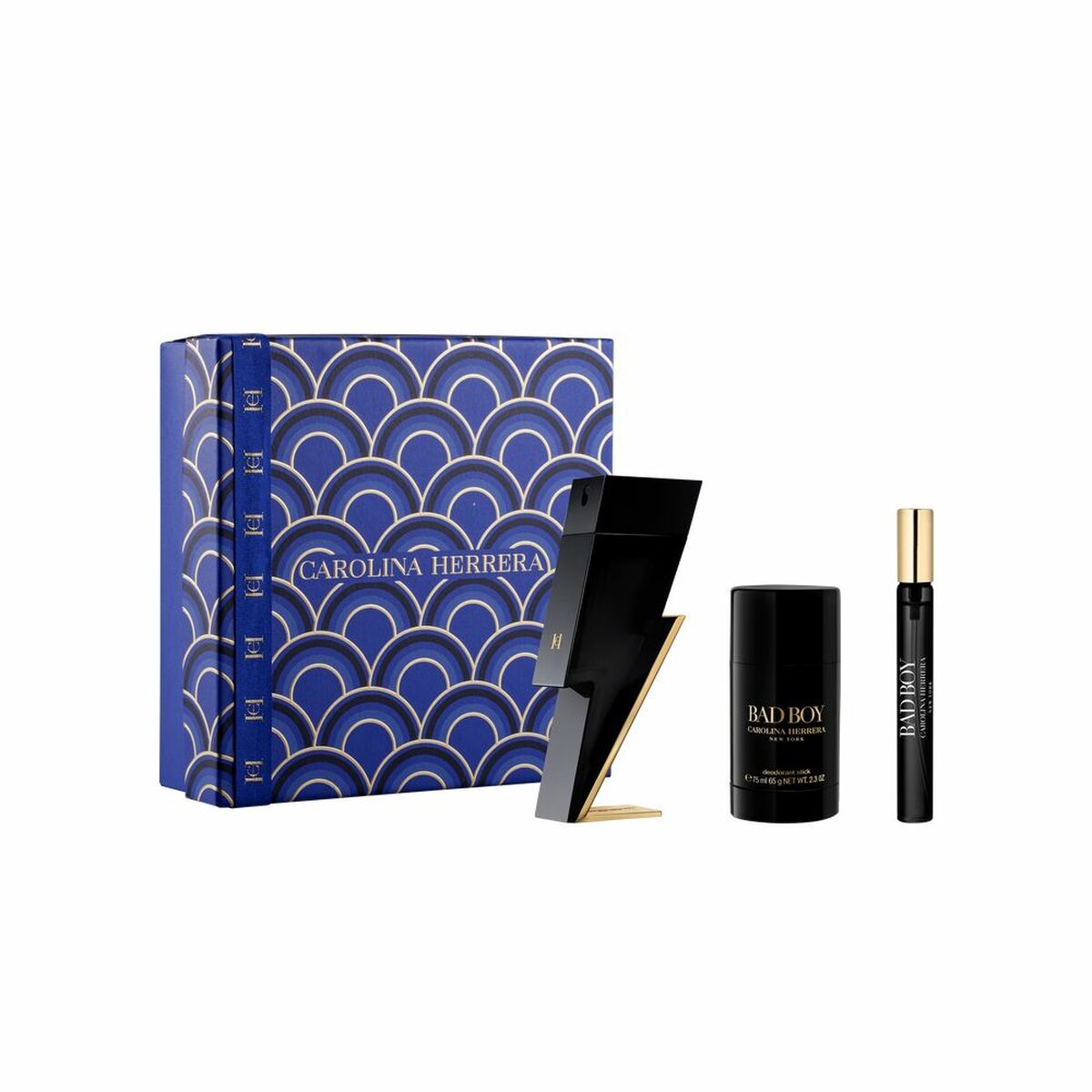 Parfymset Herrar Carolina Herrera Bad Boy EDT 3 Delar