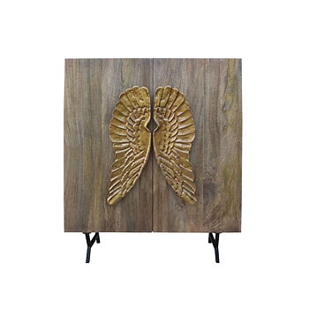 Skänk DKD Home Decor Brun Gyllene Mangoträ 100 x 45 x 120 cm 100 x 50 x 120 cm