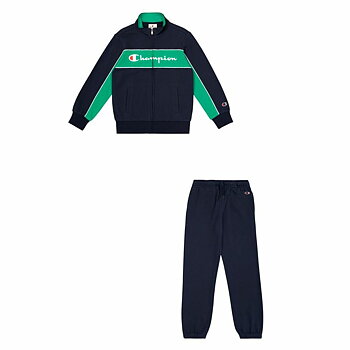 Träningsoverall, Barn Champion Full Zip Suit Mörkblå Marinblå