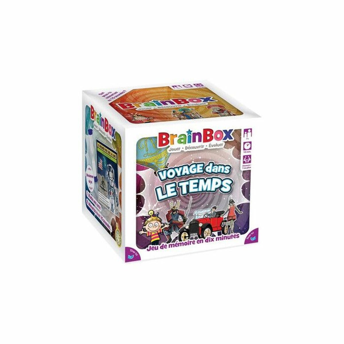 Sällskapsspel Asmodee BrainBox de viajes en el tiempo 12 x 12 x 12 cm - 2