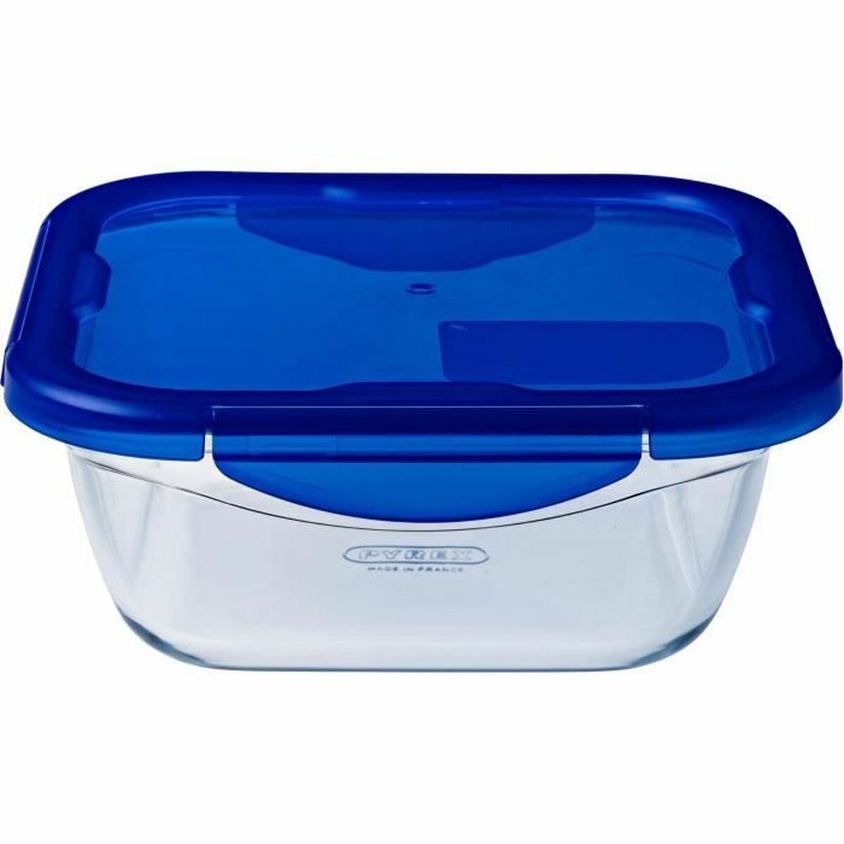 Behållare för matkonservering Pyrex Blå Transparent 800 ml (2 antal)