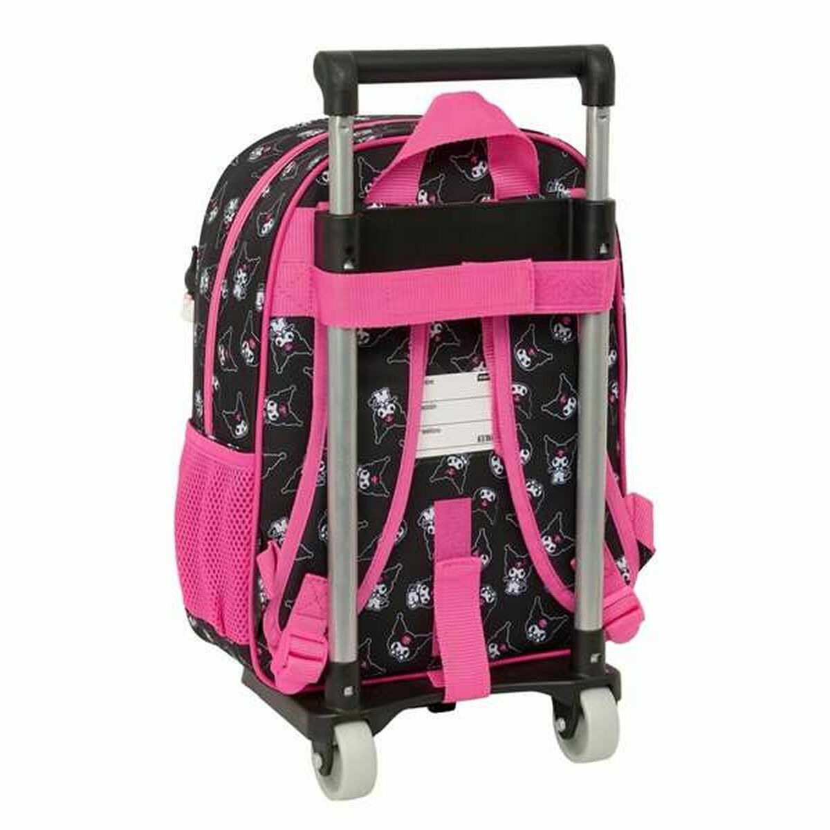 Skolväska med hjul Kuromi Svart Fuchsia 26 x 11 x 67 cm 26 x 34 x 11 cm - 2