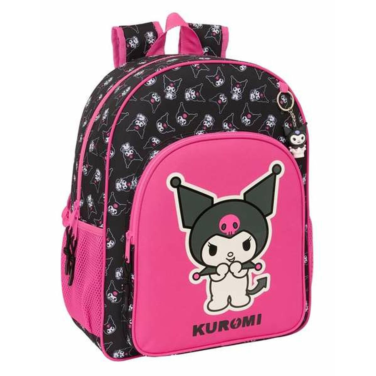 Skolryggsäck Kuromi Svart Fuchsia 33 x 42 x 14 cm