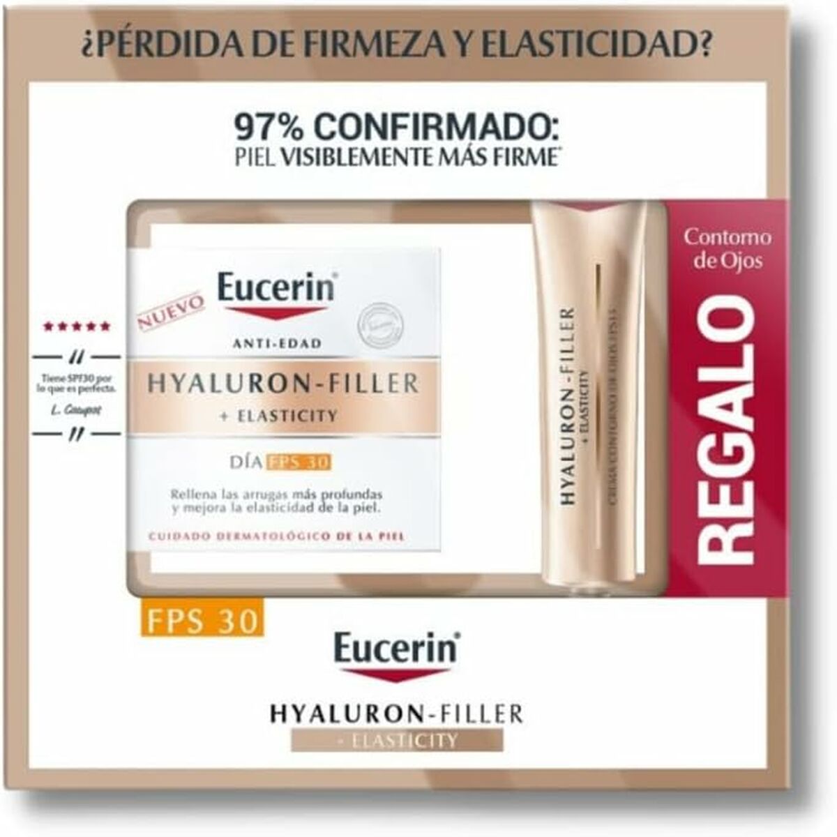 Kosmetikset Damer Eucerin HYALURON FILLER 2 Delar