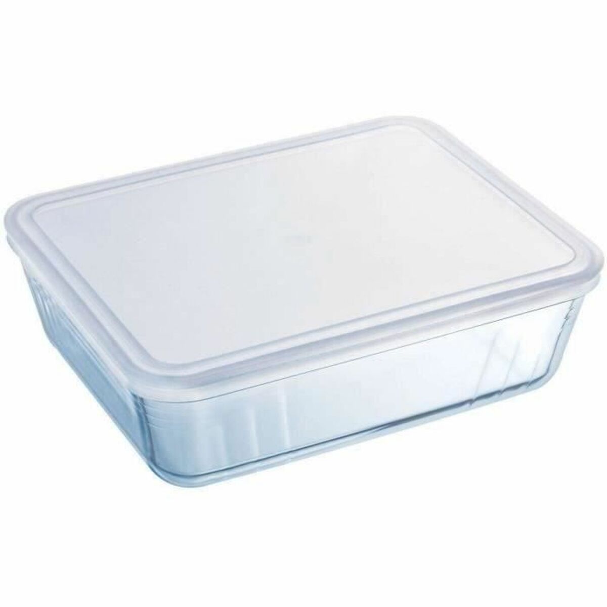Behållare för matkonservering Pyrex Vit Svart Transparent Clear Rektangulär - 3
