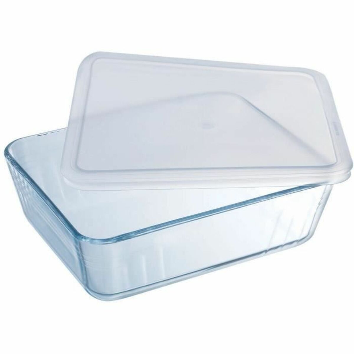 Behållare för matkonservering Pyrex Vit Svart Transparent Clear Rektangulär - 2
