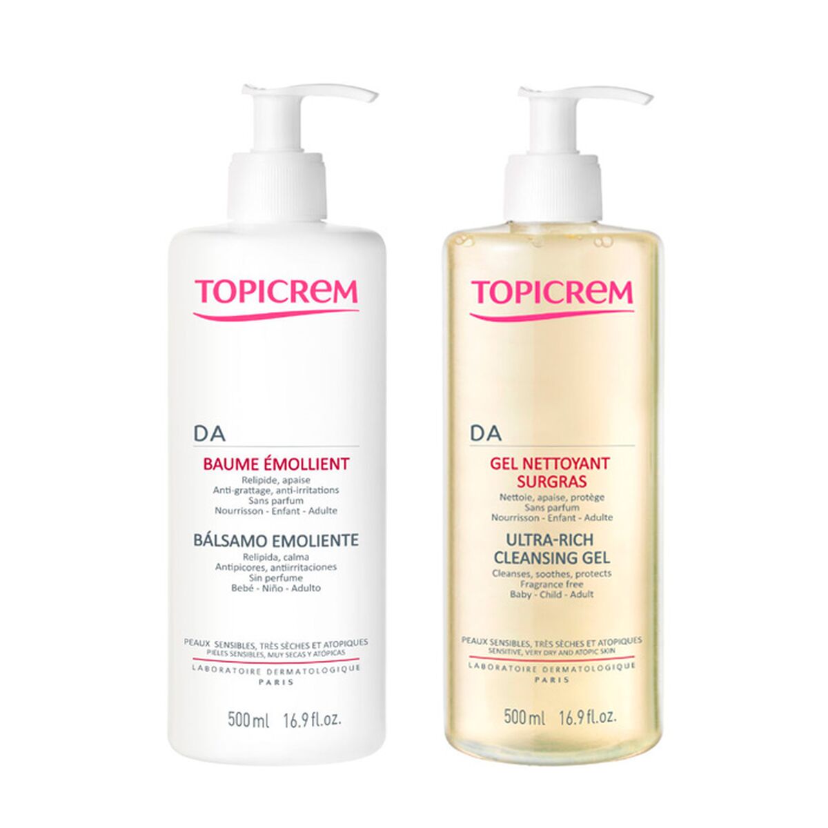 Skönhetsset Topicrem DA TOPICREM 2 Delar