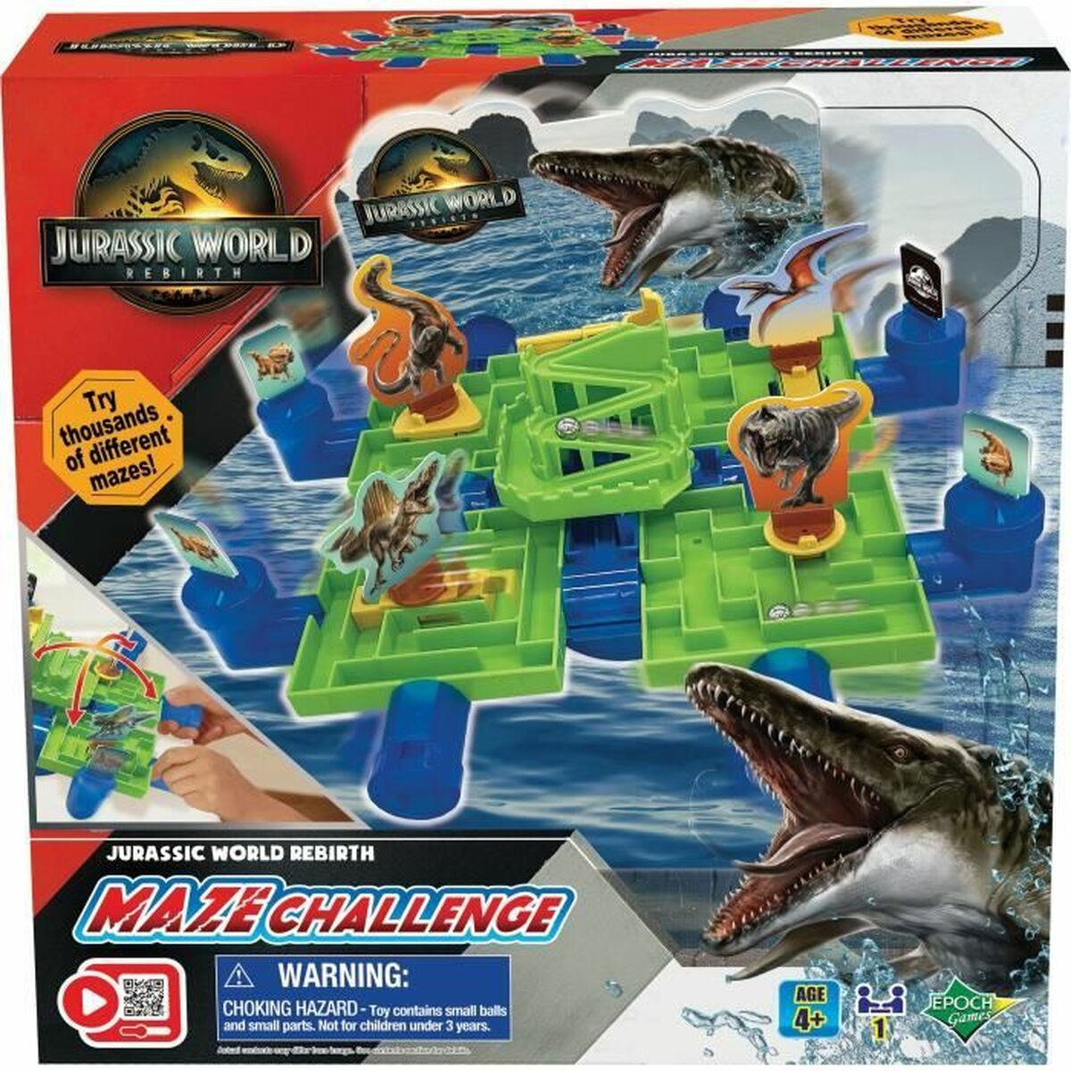 Sällskapsspel EPOCH D'ENFANCE Jurassic World Maze Challenge 26 x 10 x 26 cm