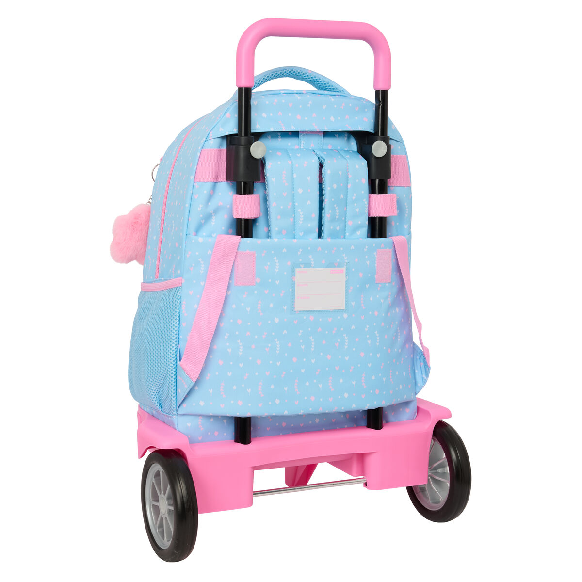 Skolväska med hjul BlackFit8 Smile Blå Rosa 33 x 45 x 22 cm - 3