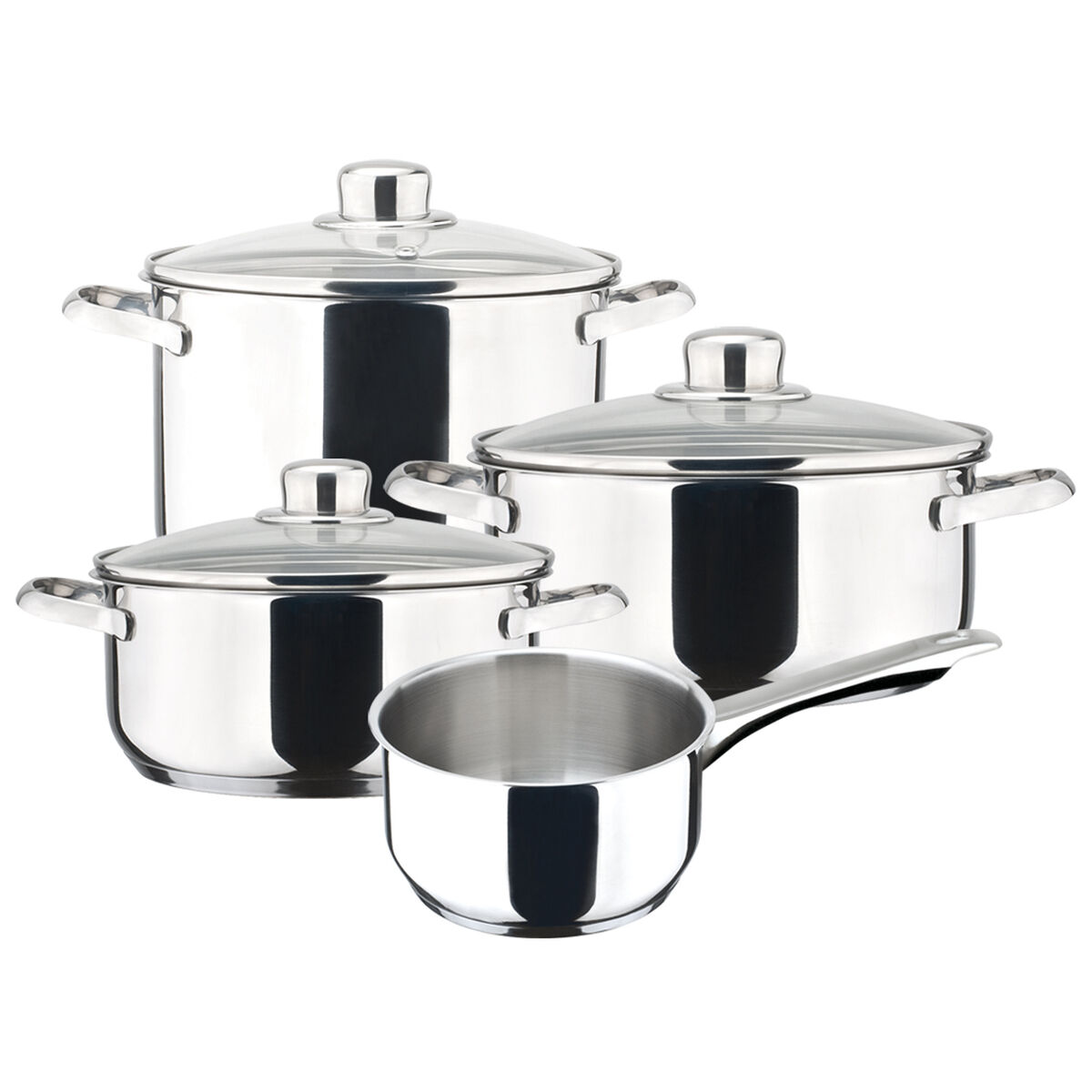 Kastrullset Magefesa DUX7PCS Silvrig 7 Delar