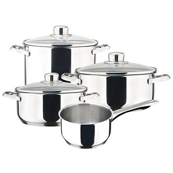 Kastrullset Magefesa DUX7PCS Silvrig 7 Delar