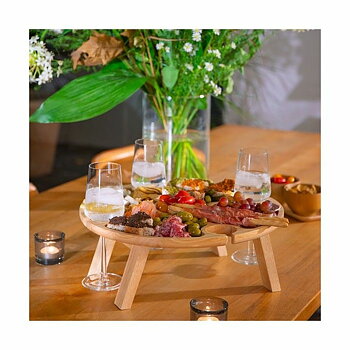 Snacksbricka Livoo MES150 Beige Rund