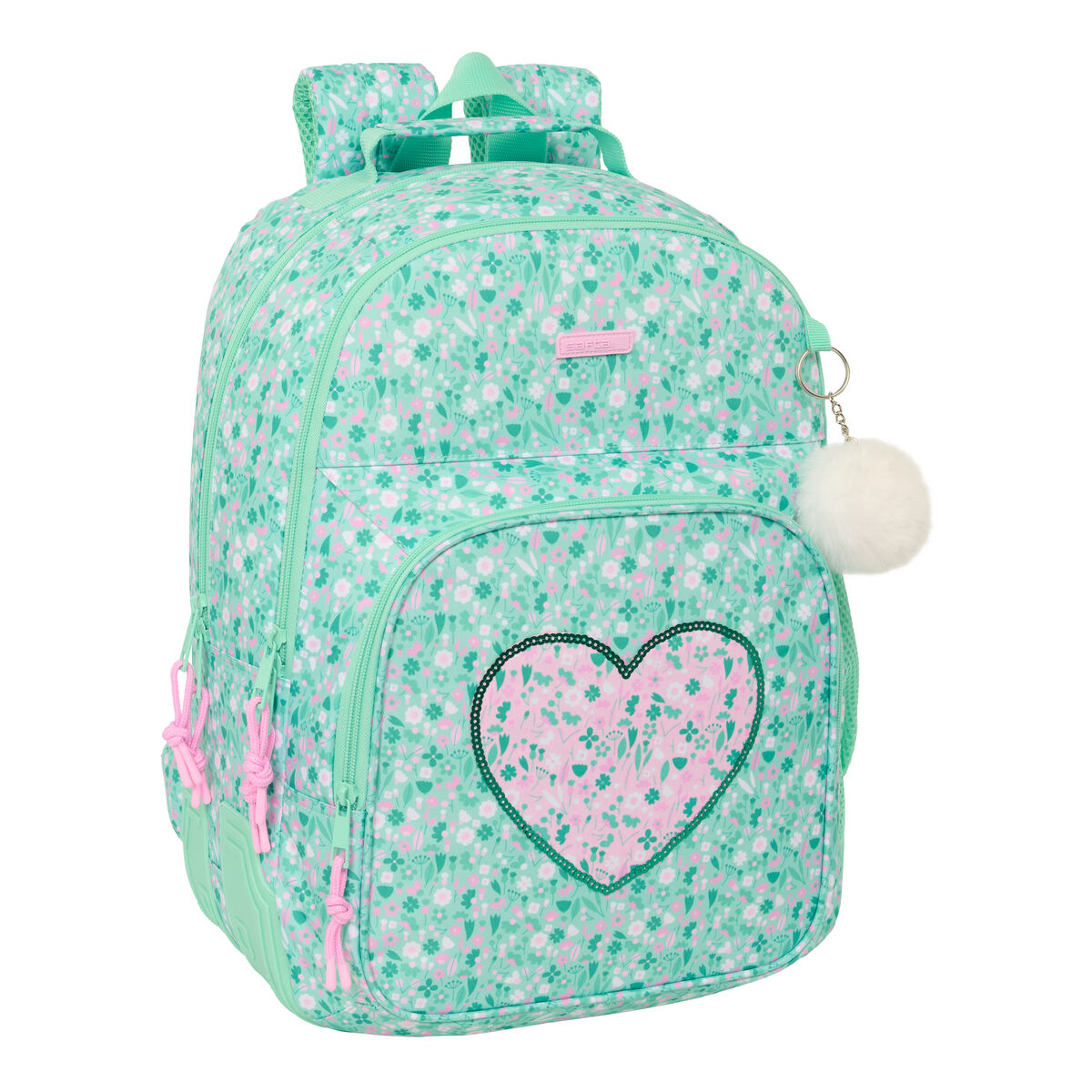 Skolryggsäck Safta Cuore Mint 32 x 42 x 15 cm