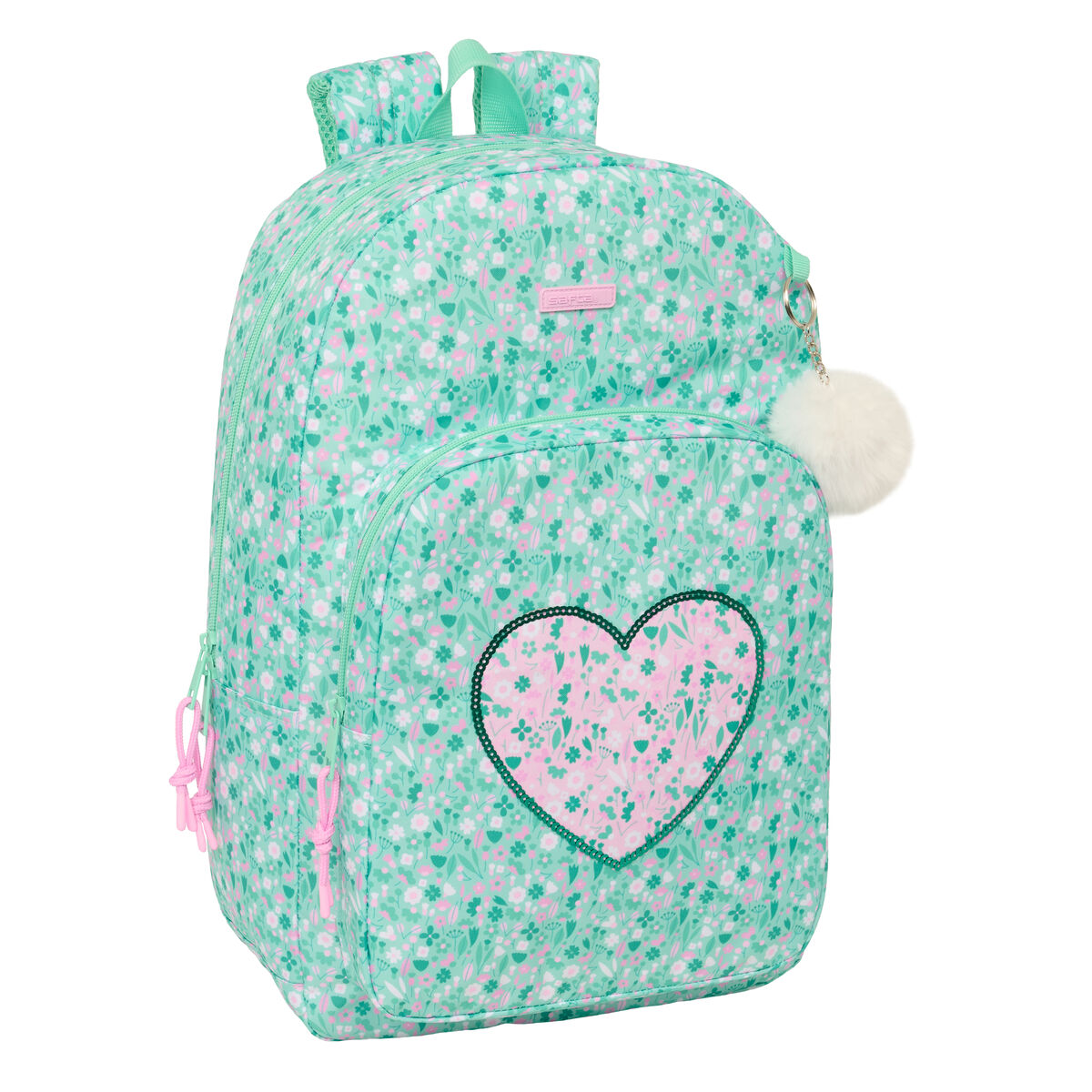 Skolryggsäck Safta Cuore Mint 30 x 46 x 14 cm