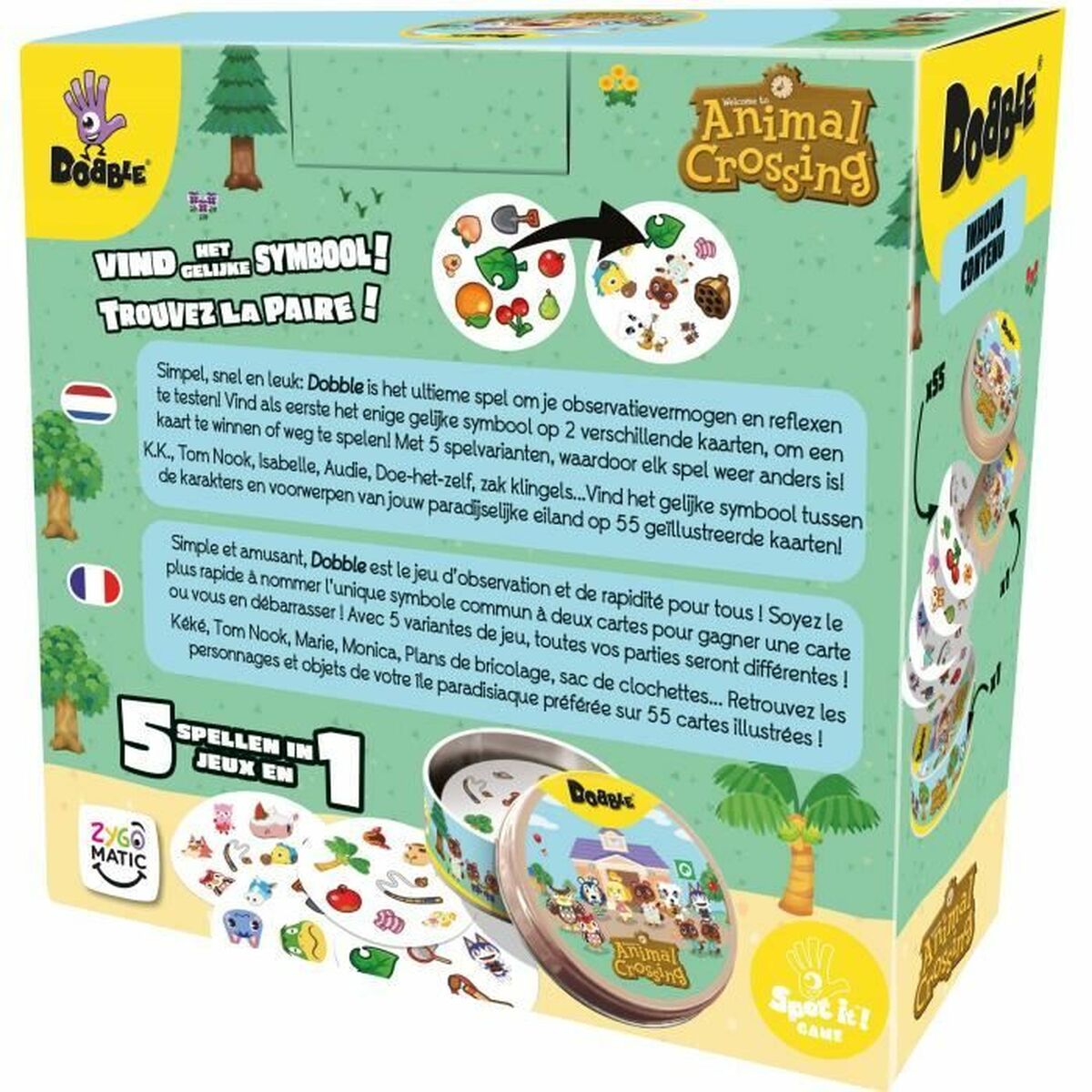 Sällskapsspel Asmodee Dobble : Animal Crossing 14 x 9 x 14 cm - 3